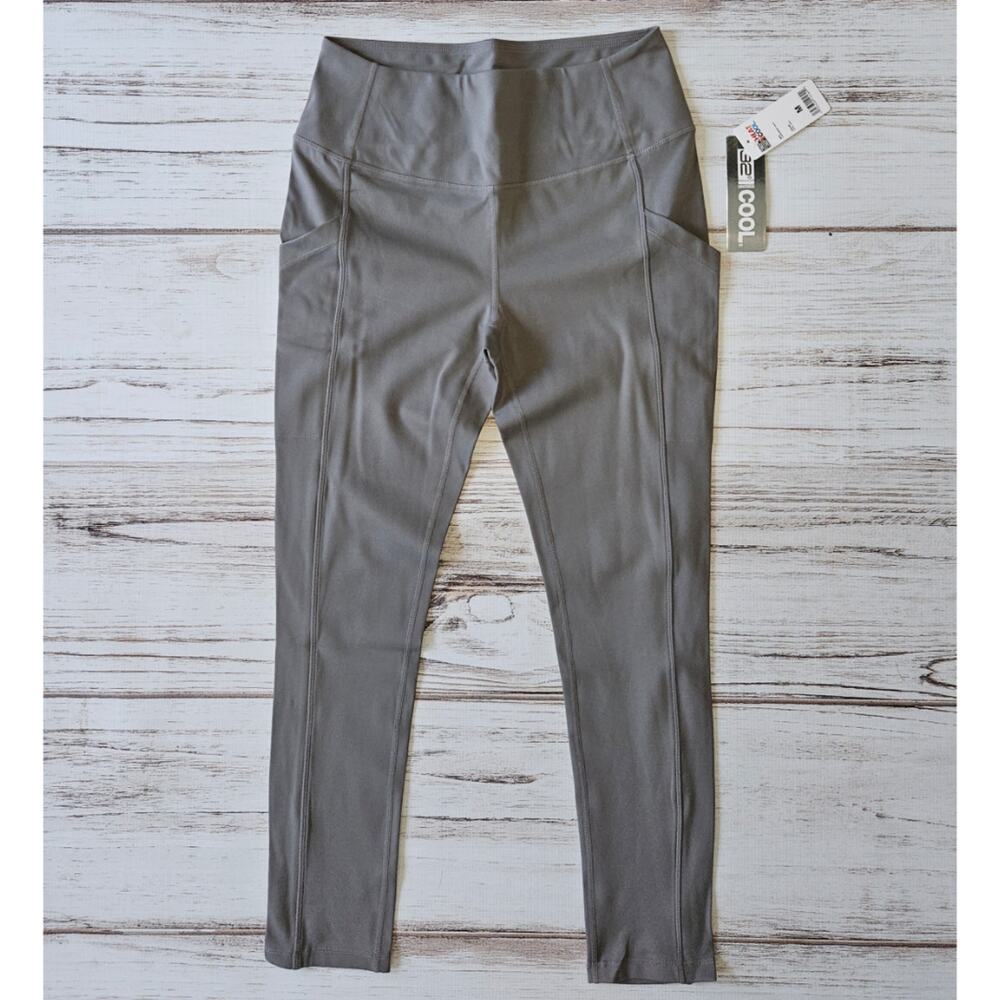 32 Degrees Cool Steel Gray Leggings sz M New